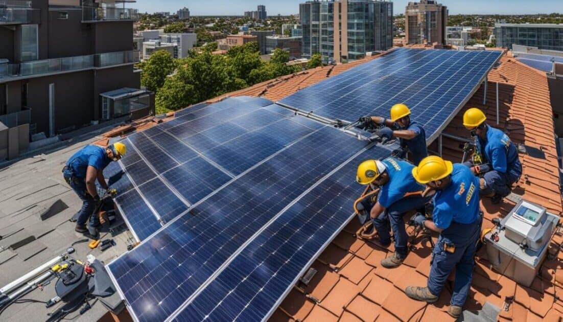 How long does it take to install 10 solar panels?