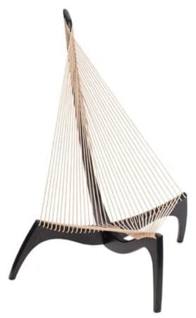 The Classic Harp Chair and Ottoman by Jorgen Hovelskov