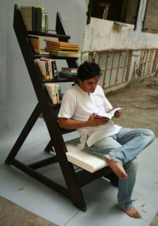 The Bookshelf Chair Is Actually a Ladder