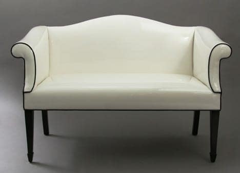 White Street Settee from Duane Modern Furniture