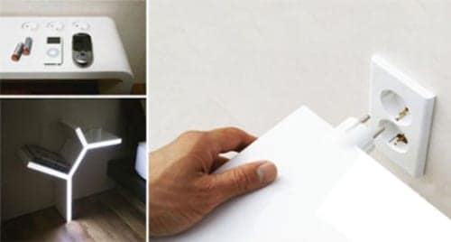 Plug-in Side Table, One Light Stand by Your Bed