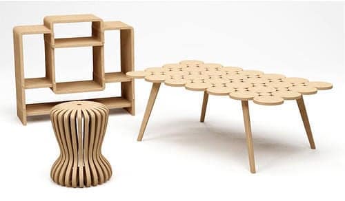 Jufuku Bamboo Furniture Collection Relies on Repetitive Shapes