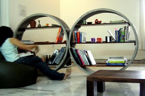 Low Cost Design Concrete Bookshelves