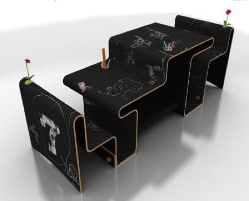 chalkboard desk