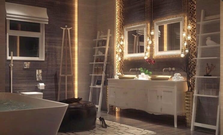 wall mounted bathroom lights