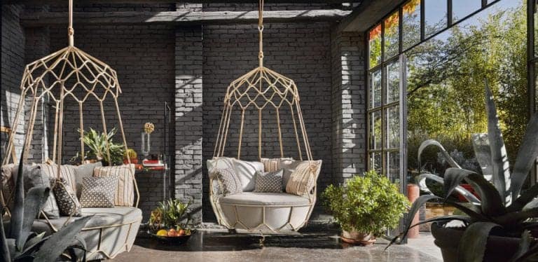 The Roberti Rattan Outdoor Swing Sofa Design