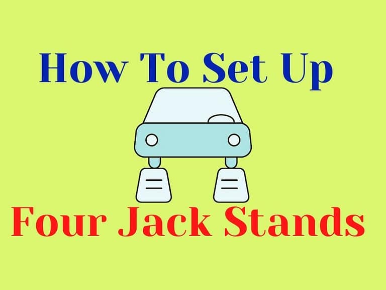 How to set up four jack stands
